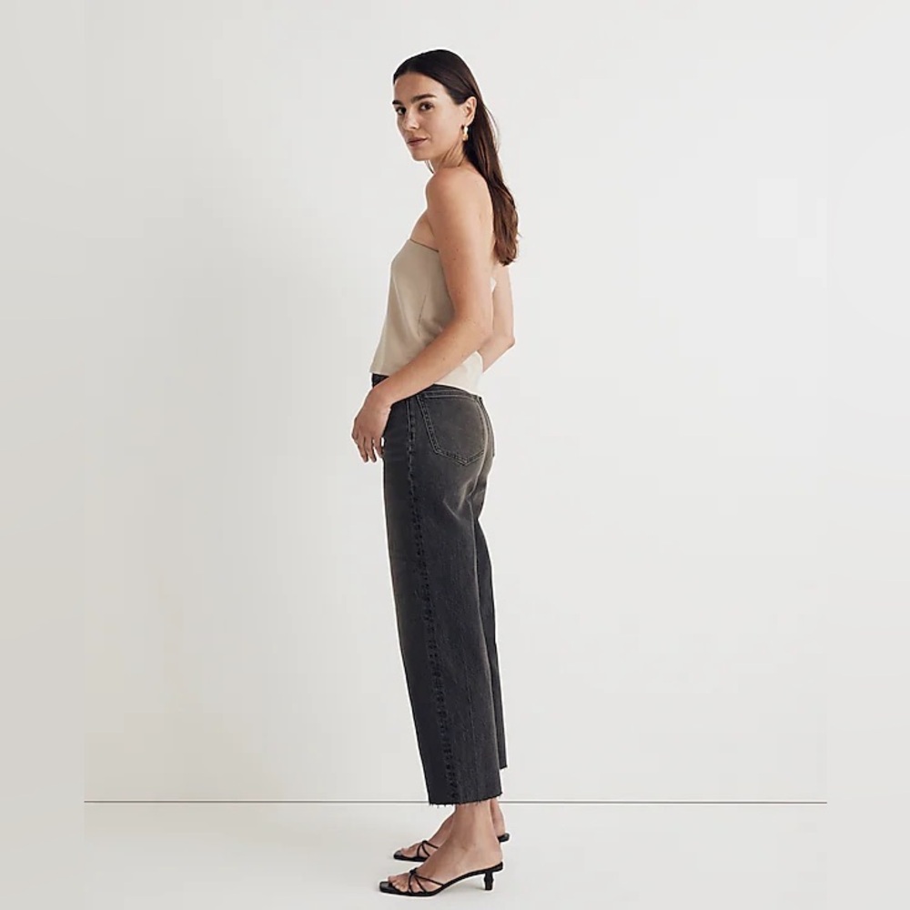 Madewell The Petite Perfect Vintage Wide-Leg Crop Jean Benley Wash - Picture 3 of 12